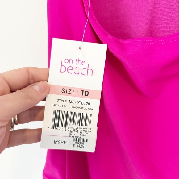 NWT American Classics Hot Pink On The Beach Swimsuit 10 - Picture 8 of 8